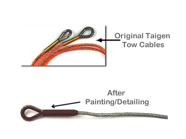 Taigen 1/16 Metal Tow Cable Set for Panzer III And Stug III RC Tanks TAG120146