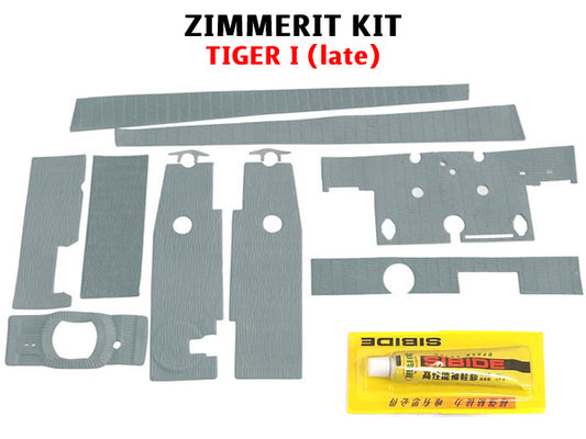 Zimmerit Kit for 1/16 Taigen Heng Long or Tamiya Tiger I Tanks
