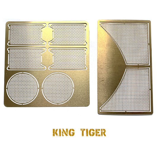 Photo Etched Grill Mesh Screen For 1/16 King Tiger Heng Long Taigen Tamiya TAG120279