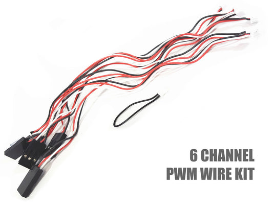 Hobby RC Receiver 6 CH PWM Wiring Kit for use with TAIGEN V3 and Clark TK