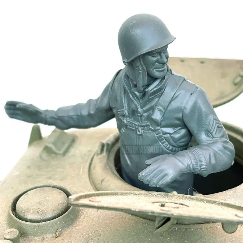 Heng Long 1/16 RC Tank Commander Figure US American Unpainted TK-AC004