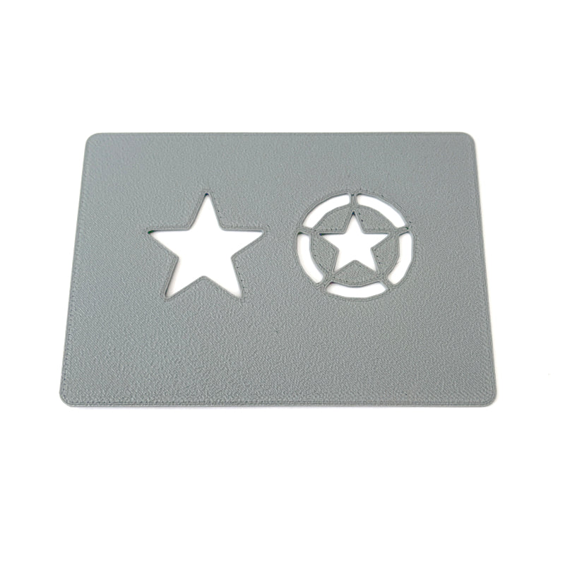 3D Printed WWII US Vehicle Star Marking Stencil for 1/16 Scale RC Tanks