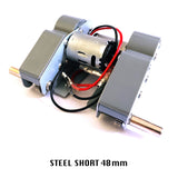 Steel Gearbox - Short Axis 49mm For Heng Long 1/16 Tiger I Panzer RC Tank