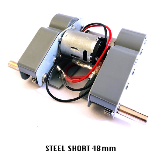 Steel Gearbox - Short Axis 49mm For Heng Long 1/16 Tiger I Panzer RC Tank