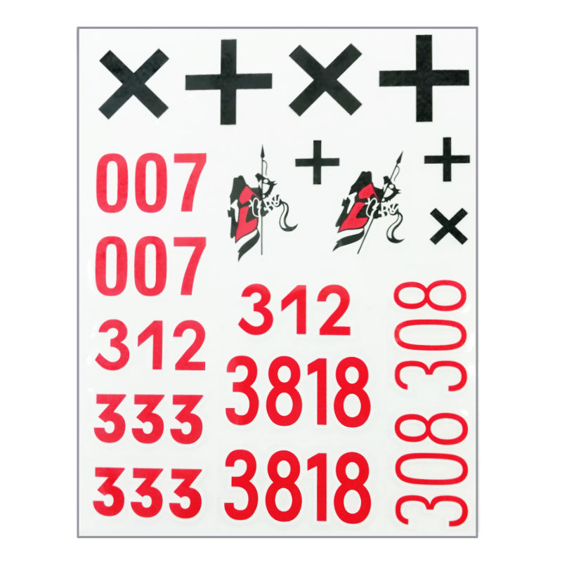 Taigen 1/16 Tiger I RC Tank Decal/Transfer/Sticker Sheet 007 Wittmann