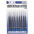 The SMS Micro Detailing brushes are made with high quality synthetic fibres and are designed to fit snugly into your hand when painting fine details on your models and miniatures.   CONTAINS 9 BRUSHES (ROUND, FLAT and LONG BRISTLES) 