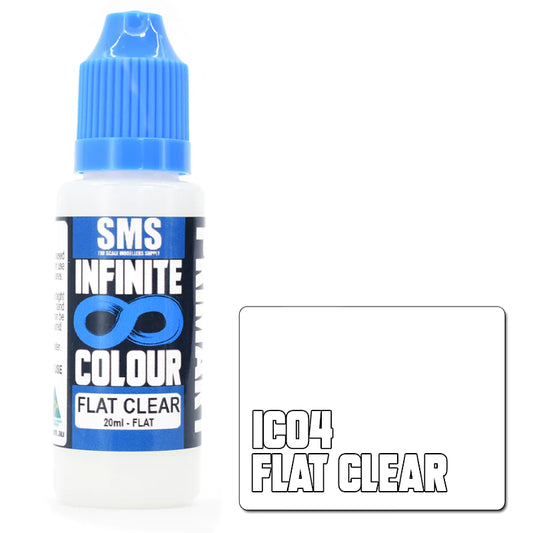SMS Paints Infinite Colour FLAT CLEAR 20ml Water Based IC04