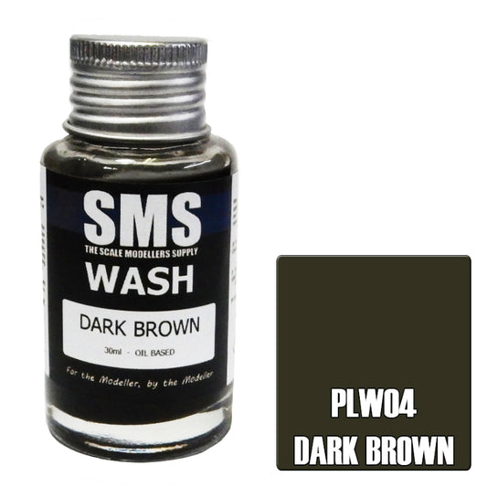 SMS Weathering Wash DARK BROWN Oil Based 30ml