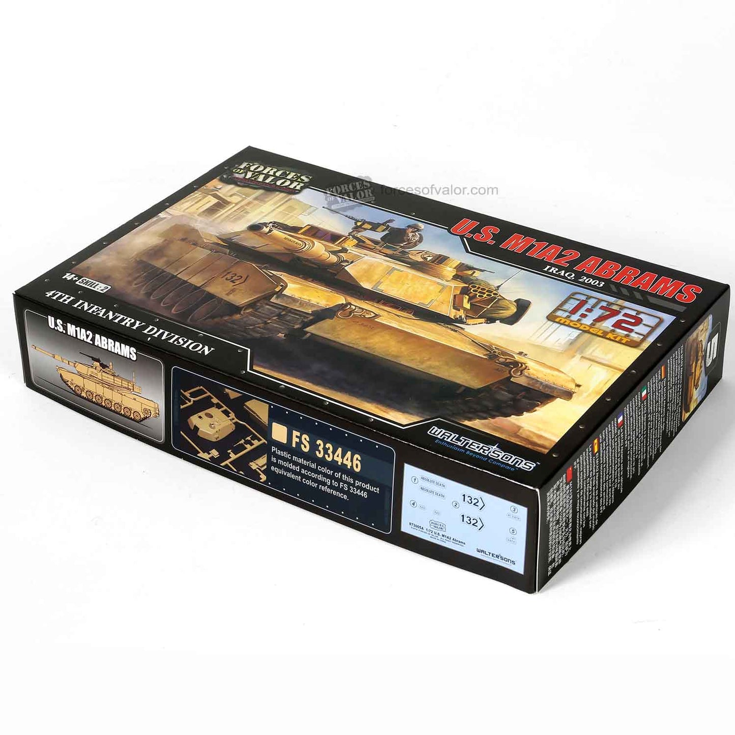 Forces Of Valor 1/72 Scale Kit U.S M1A2 Abrams Tank - Iraq 2003